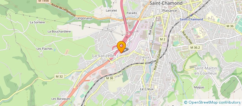 localisation de l'entreprise ACIM  SAINT-CHAMOND