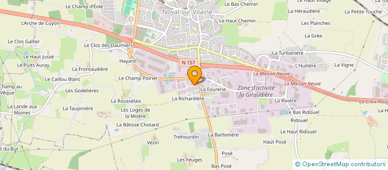 localisation de l'entreprise ACIMAT à NOYAL-SUR-VILAINE