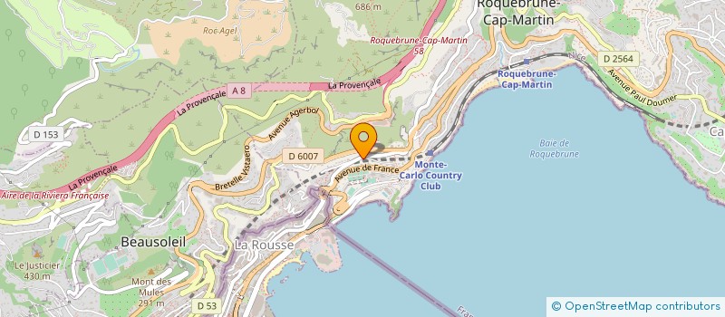 localisation de l'entreprise ACIMMOBILIER à ROQUEBRUNE-CAP-MARTIN