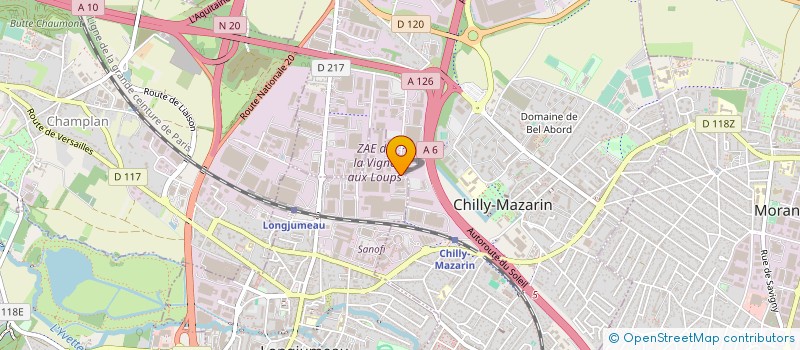 localisation de l'entreprise ACIMPEX à LONGJUMEAU
