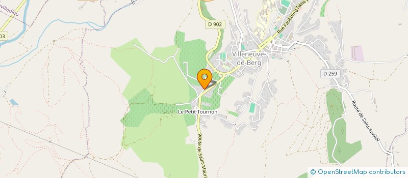 localisation de l'entreprise ACINC à VILLENEUVE-DE-BERG