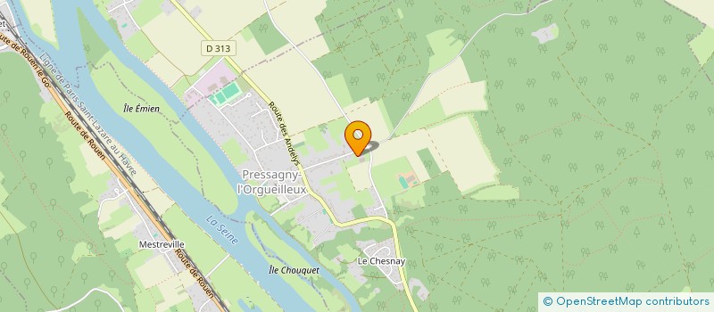 localisation de l'entreprise ACINELLI  PRESSAGNY-L'ORGUEILLEUX