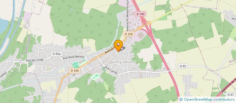 localisation de l'entreprise ACINQ IMMO  QUINCY-VOISINS