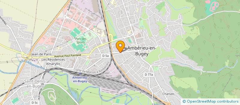 localisation de l'entreprise ACINUS  AMBERIEU-EN-BUGEY