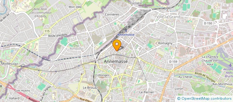 localisation de l'entreprise ACIO à ANNEMASSE