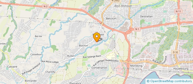 localisation de l'entreprise ACISTENS  BAIE-MAHAULT