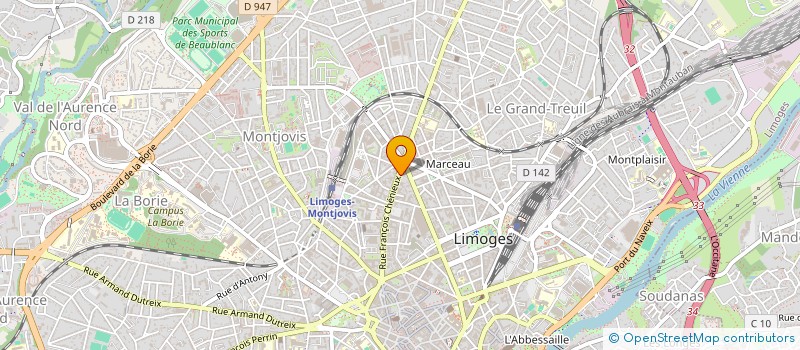 localisation de l'entreprise ACITA CONCURRENCE à LIMOGES