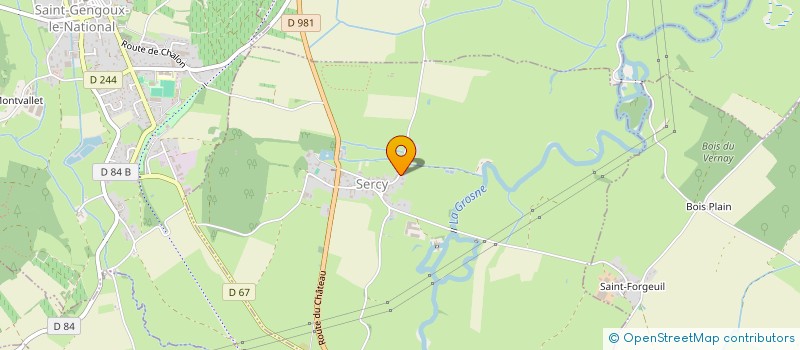 localisation de l'entreprise ACITEM CONSEIL  SERCY