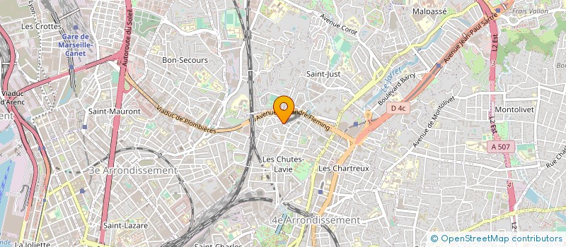 localisation de l'entreprise ACIWAN AUTOMOBILE à MARSEILLE 4EME