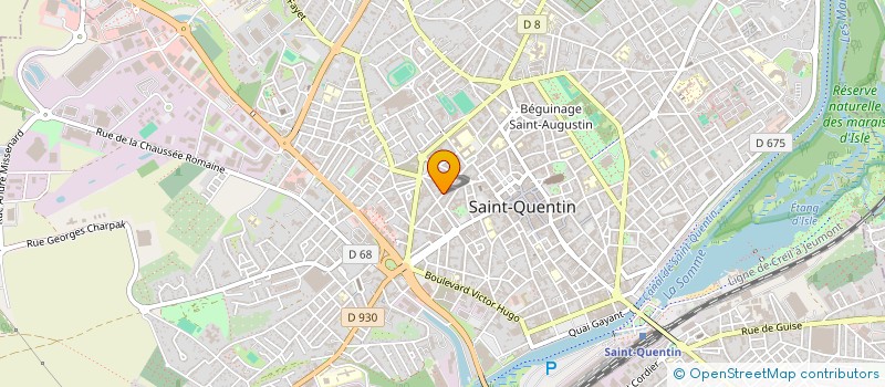 localisation de l'entreprise ACJ à SAINT-QUENTIN