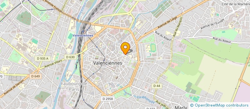 localisation de l'entreprise ACJ à VALENCIENNES