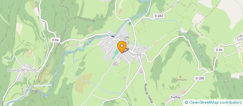 localisation de l'entreprise ACJ  SIROD