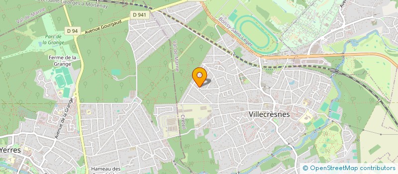 localisation de l'entreprise ACJ  VILLECRESNES