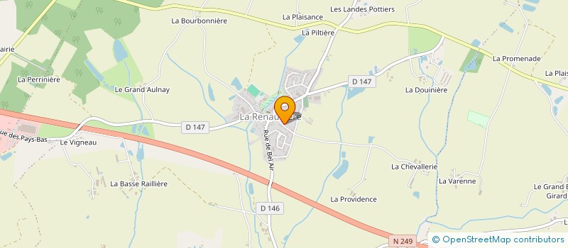 localisation de l'entreprise ACJ à SEVREMOINE