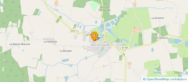 localisation de l'entreprise ACJ  CHALLAIN-LA-POTHERIE