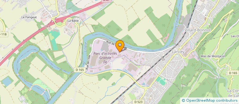localisation de l'entreprise ACJ ELECTRONIC à VILLARD-BONNOT