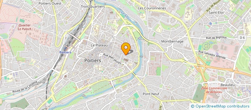 localisation de l'entreprise ACJ INVEST  POITIERS