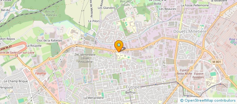 localisation de l'entreprise ACJ INVESTISSEMENT  TOURS