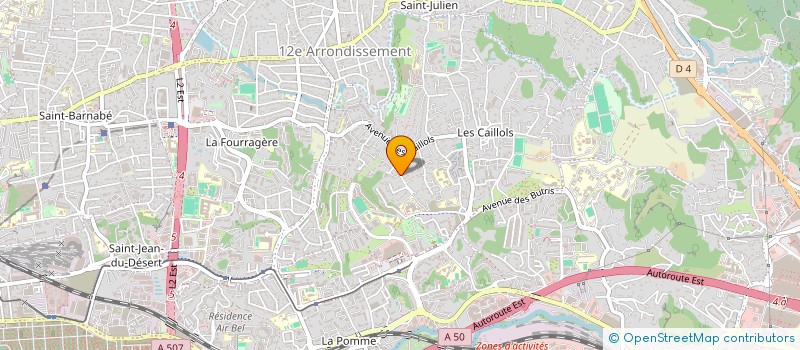 localisation de l'entreprise ACJ RENOV  MARSEILLE