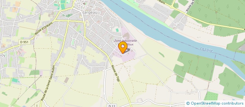 localisation de l'entreprise ACJ TECH à JARGEAU