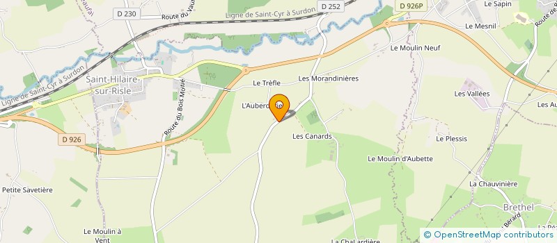 localisation de l'entreprise ACJ VALLOIRE 1 à SAINT-HILAIRE-SUR-RILE