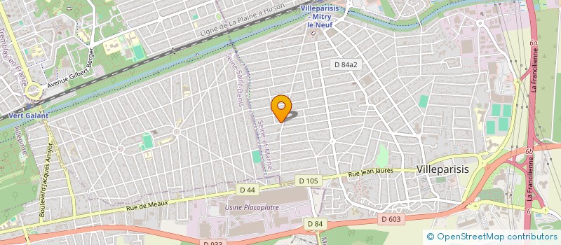 localisation de l'entreprise ACJC à VILLEPARISIS