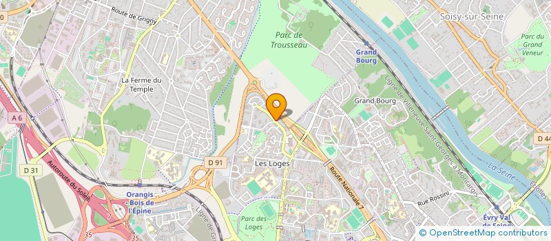 localisation de l'entreprise ACJH  EVRY-COURCOURONNES