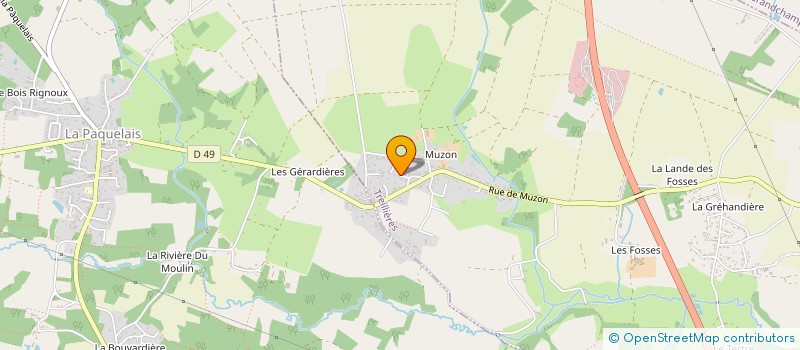 localisation de l'entreprise ACJH DISTRIBUTION à TREILLIERES