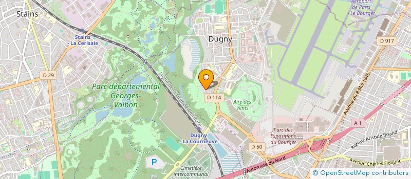 localisation de l'entreprise ACJK TRANSPORTS à DUGNY