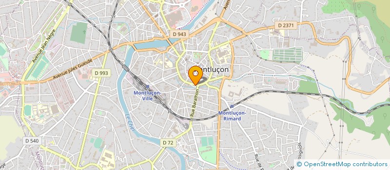 localisation de l'entreprise ACJM à MONTLUCON