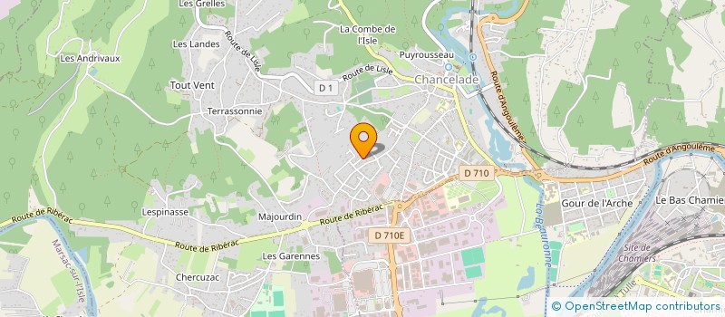 localisation de l'entreprise ACK  CHANCELADE