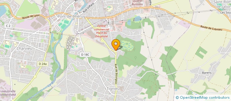 localisation de l'entreprise ACK  TIGNIEU-JAMEYZIEU