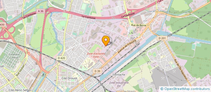 localisation de l'entreprise ACK  ILLZACH