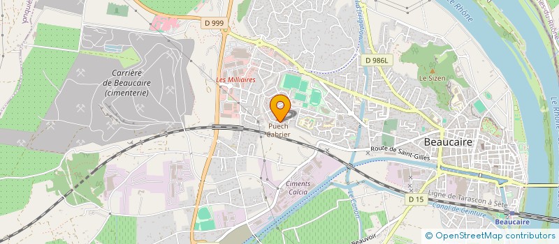 localisation de l'entreprise ACK  BEAUCAIRE