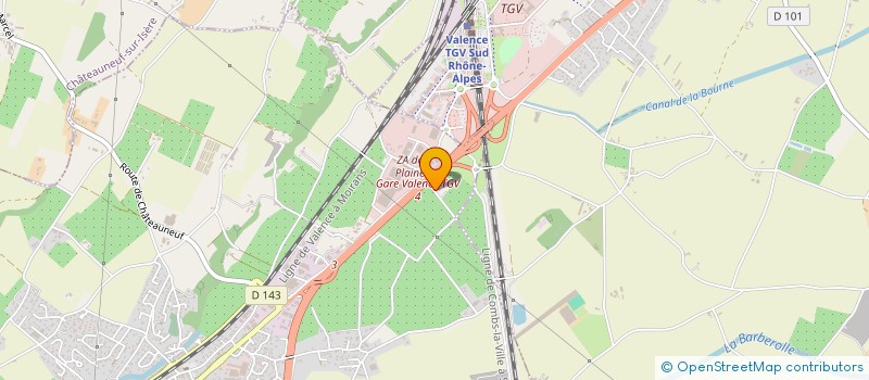 localisation de l'entreprise ACK AMORTISSEURS à SAINT-MARCEL-LES-VALENCE