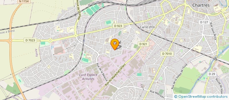 localisation de l'entreprise ACK FOOD à LUCE