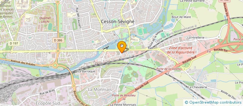 localisation de l'entreprise ACK OUT PLACEMENT  CESSON-SEVIGNE