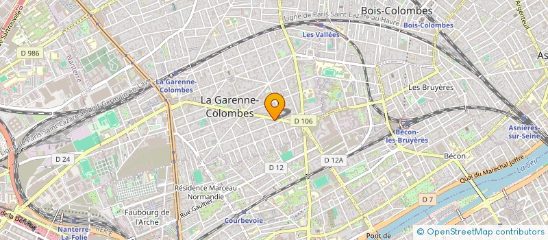 localisation de l'entreprise ACKAH ET BOKRO ELECTRICITE à LA GARENNE-COLOMBES