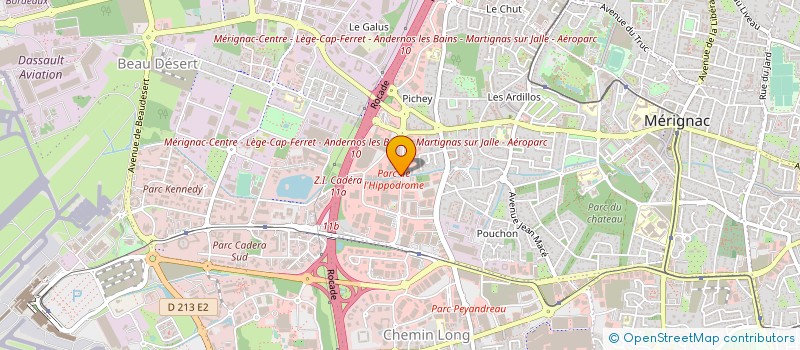 localisation de l'entreprise ACKERET à MERIGNAC