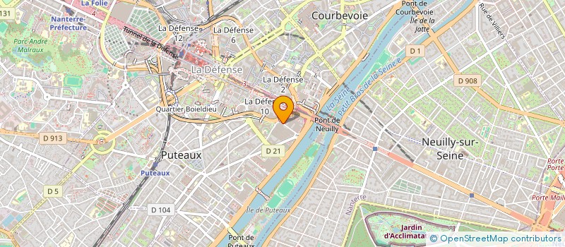 localisation de l'entreprise ACKERO  PUTEAUX