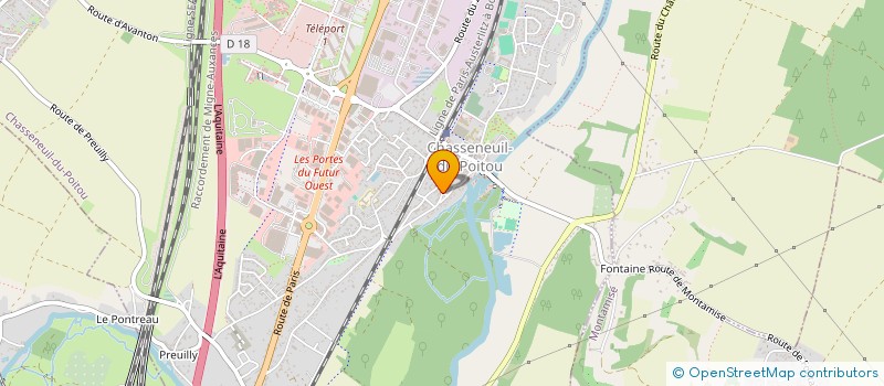 localisation de l'entreprise ACKHAVONG FLORES  CHASSENEUIL-DU-POITOU