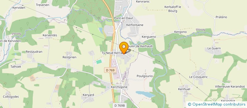 localisation de l'entreprise ACKS  CLEGUER