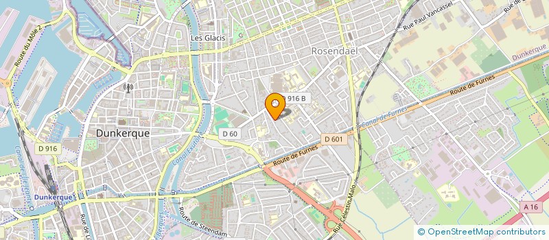 localisation de l'entreprise ACL à DUNKERQUE