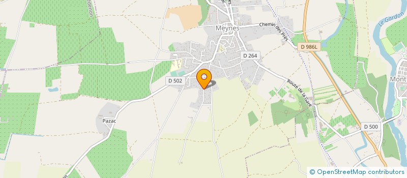 localisation de l'entreprise ACL à MEYNES