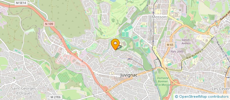 localisation de l'entreprise ACL  JUVIGNAC