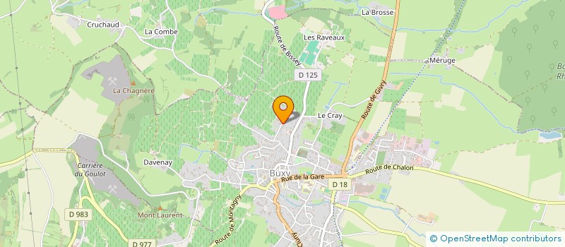 localisation de l'entreprise ACL  BUXY