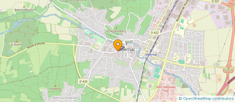 localisation de l'entreprise ACL - AGENCEMENTS ET CLOISONS à OBERNAI