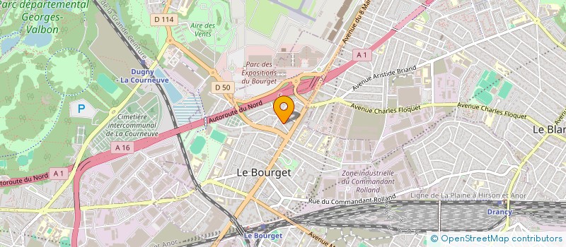localisation de l'entreprise ACL BABY à LE BOURGET