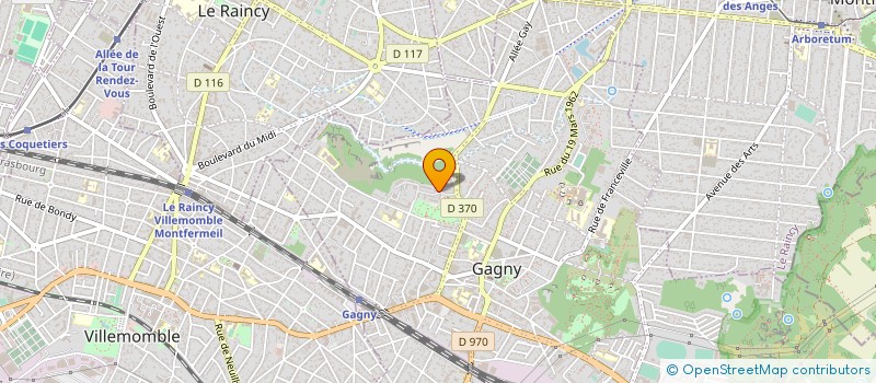 localisation de l'entreprise ACL BATIMENT  GAGNY