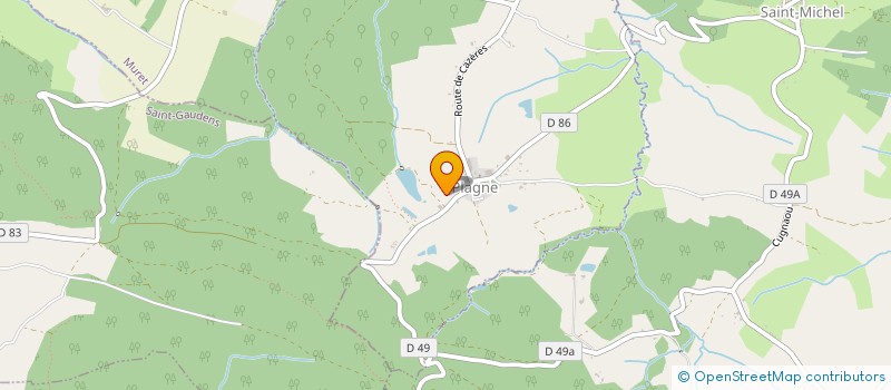 localisation de l'entreprise ACL CONSTRUCTIONS  CAZERES